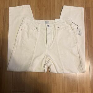 a new day Women's Cream Straight Leg Jeans